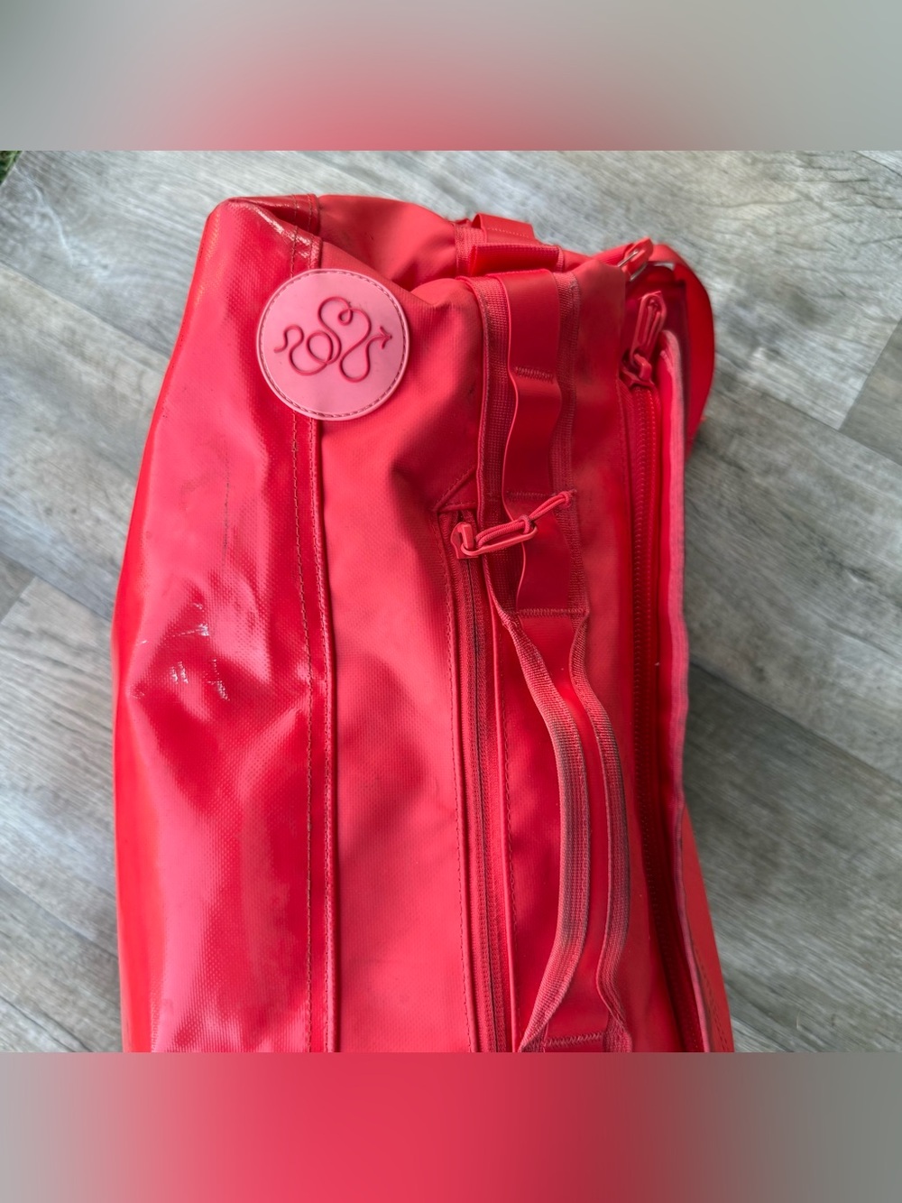 Baboon to the Moon Red Backpack 40L PVC Waterproof Unisex